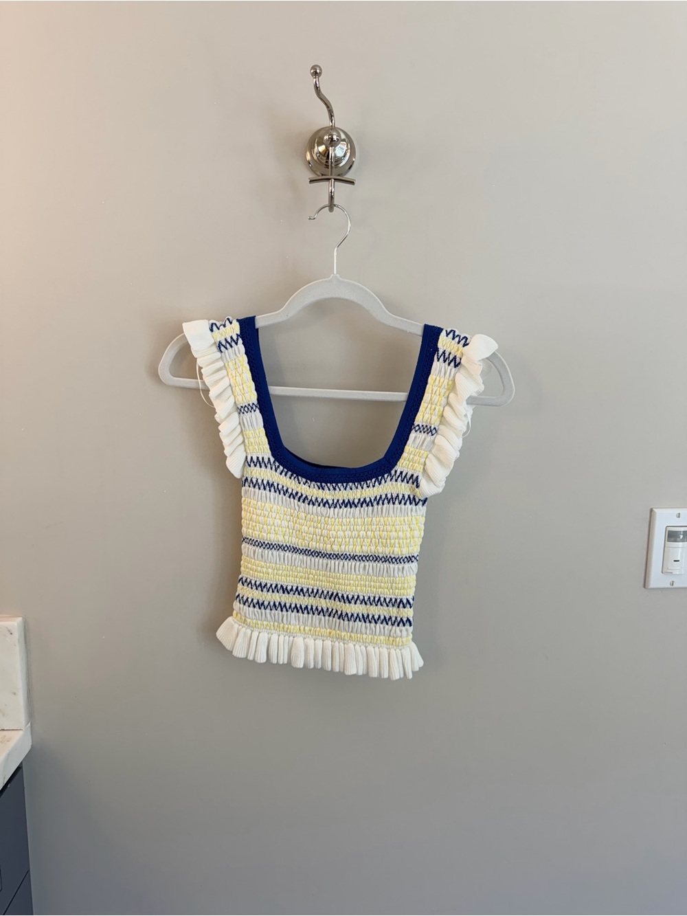 Zara Ruffle Knit Tank Top - Picture 3 of 7